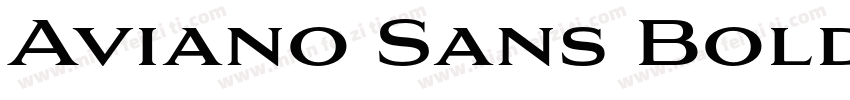 Aviano Sans Bold Reg字体转换